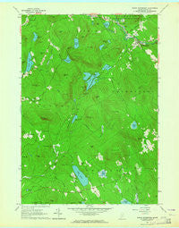 North Waterford Maine Historical topographic map, 1:24000 scale, 7.5 X 7.5 Minute, Year 1963