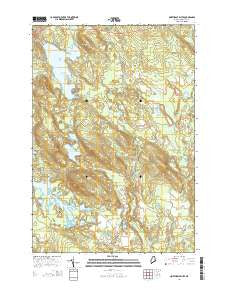 Northeast Bluff Maine Current topographic map, 1:24000 scale, 7.5 X 7.5 Minute, Year 2014