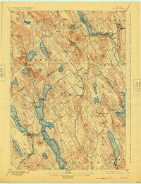 Norway Maine Historical topographic map, 1:62500 scale, 15 X 15 Minute, Year 1896