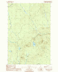 Number Nine Lake Maine Historical topographic map, 1:24000 scale, 7.5 X 7.5 Minute, Year 1986