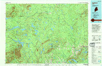 Oakfield Maine Historical topographic map, 1:100000 scale, 30 X 60 Minute, Year 1994