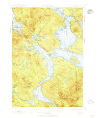 Oquossoc Maine Historical topographic map, 1:62500 scale, 15 X 15 Minute, Year 1940