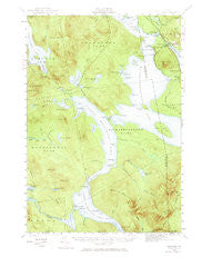 Oquossoc Maine Historical topographic map, 1:62500 scale, 15 X 15 Minute, Year 1940