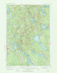 Orland Maine Historical topographic map, 1:62500 scale, 15 X 15 Minute, Year 1955