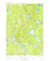 Orland Maine Historical topographic map, 1:62500 scale, 15 X 15 Minute, Year 1955