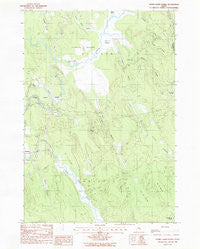 Otter Chain Ponds Maine Historical topographic map, 1:24000 scale, 7.5 X 7.5 Minute, Year 1988
