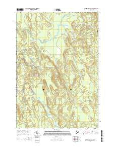 Otter Chain Ponds Maine Current topographic map, 1:24000 scale, 7.5 X 7.5 Minute, Year 2014