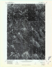 Oxbow SE Maine Historical topographic map, 1:24000 scale, 7.5 X 7.5 Minute, Year 1975