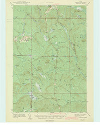 Oxbow Maine Historical topographic map, 1:62500 scale, 15 X 15 Minute, Year 1942