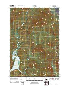 Parmachenee Lake Maine Historical topographic map, 1:24000 scale, 7.5 X 7.5 Minute, Year 2011