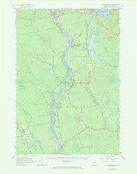Passadumkeag Maine Historical topographic map, 1:62500 scale, 15 X 15 Minute, Year 1960