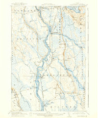 Passadumkeag Maine Historical topographic map, 1:62500 scale, 15 X 15 Minute, Year 1917