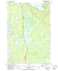 Passadumkeag Maine Historical topographic map, 1:24000 scale, 7.5 X 7.5 Minute, Year 1988