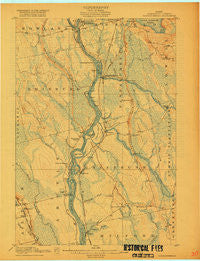 Passadumkeag Maine Historical topographic map, 1:62500 scale, 15 X 15 Minute, Year 1917