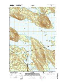 Pemadumcook Lake Maine Current topographic map, 1:24000 scale, 7.5 X 7.5 Minute, Year 2014