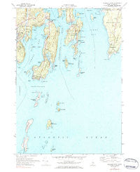 Pemaquid Point Maine Historical topographic map, 1:24000 scale, 7.5 X 7.5 Minute, Year 1969