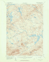 Penobscot Lake Maine Historical topographic map, 1:62500 scale, 15 X 15 Minute, Year 1956