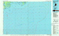 Petit Manan Point Maine Historical topographic map, 1:100000 scale, 30 X 60 Minute, Year 1986