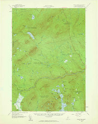 Pierce Pond Maine Historical topographic map, 1:62500 scale, 15 X 15 Minute, Year 1958