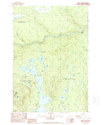 Pierce Pond Maine Historical topographic map, 1:24000 scale, 7.5 X 7.5 Minute, Year 1989