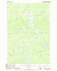 Pine Stream Flowage Maine Historical topographic map, 1:24000 scale, 7.5 X 7.5 Minute, Year 1988