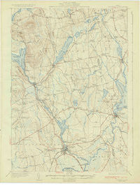 Pittsfield Maine Historical topographic map, 1:62500 scale, 15 X 15 Minute, Year 1933