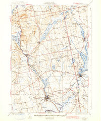 Pittsfield Maine Historical topographic map, 1:62500 scale, 15 X 15 Minute, Year 1932