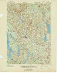Poland Maine Historical topographic map, 1:62500 scale, 15 X 15 Minute, Year 1940