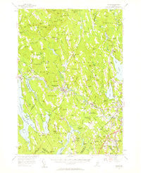 Poland Maine Historical topographic map, 1:62500 scale, 15 X 15 Minute, Year 1956