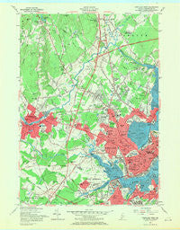 Portland West Maine Historical topographic map, 1:24000 scale, 7.5 X 7.5 Minute, Year 1956