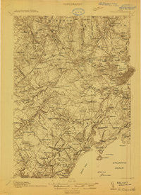 Portland Maine Historical topographic map, 1:48000 scale, 15 X 15 Minute, Year 1914