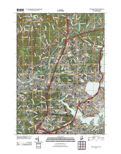 Portland West Maine Historical topographic map, 1:24000 scale, 7.5 X 7.5 Minute, Year 2011