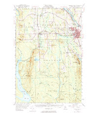 Presque Isle Maine Historical topographic map, 1:62500 scale, 15 X 15 Minute, Year 1953
