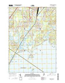 Prouts Neck Maine Current topographic map, 1:24000 scale, 7.5 X 7.5 Minute, Year 2014