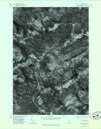 Quill Hill Maine Historical topographic map, 1:24000 scale, 7.5 X 7.5 Minute, Year 1977