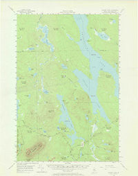 Ragged Lake Maine Historical topographic map, 1:62500 scale, 15 X 15 Minute, Year 1954