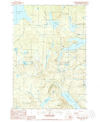 Rainbow Lake West Maine Historical topographic map, 1:24000 scale, 7.5 X 7.5 Minute, Year 1988