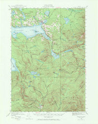 Rangeley Maine Historical topographic map, 1:62500 scale, 15 X 15 Minute, Year 1949