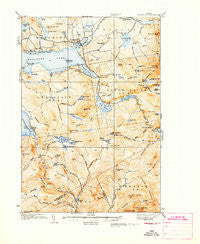 Rangeley Maine Historical topographic map, 1:62500 scale, 15 X 15 Minute, Year 1933