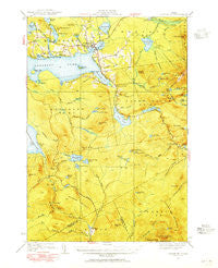 Rangeley Maine Historical topographic map, 1:62500 scale, 15 X 15 Minute, Year 1949