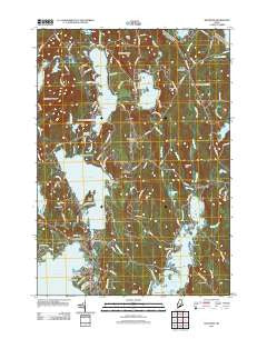 Raymond Maine Historical topographic map, 1:24000 scale, 7.5 X 7.5 Minute, Year 2011