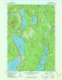 Raymond Maine Historical topographic map, 1:24000 scale, 7.5 X 7.5 Minute, Year 1981