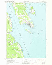 Robbinston Maine Historical topographic map, 1:24000 scale, 7.5 X 7.5 Minute, Year 1949