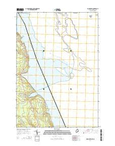 Robbinston Maine Current topographic map, 1:24000 scale, 7.5 X 7.5 Minute, Year 2014