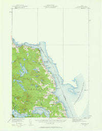 Robbinston Maine Historical topographic map, 1:62500 scale, 15 X 15 Minute, Year 1929