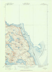 Robbinston Maine Historical topographic map, 1:62500 scale, 15 X 15 Minute, Year 1929