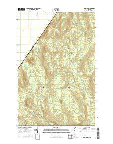 Rocky Brook Maine Current topographic map, 1:24000 scale, 7.5 X 7.5 Minute, Year 2014