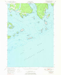 Roque Bluffs Maine Historical topographic map, 1:24000 scale, 7.5 X 7.5 Minute, Year 1948