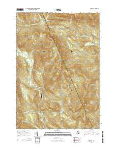 Roxbury Maine Current topographic map, 1:24000 scale, 7.5 X 7.5 Minute, Year 2014