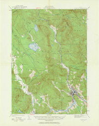 Rumford Maine Historical topographic map, 1:62500 scale, 15 X 15 Minute, Year 1927